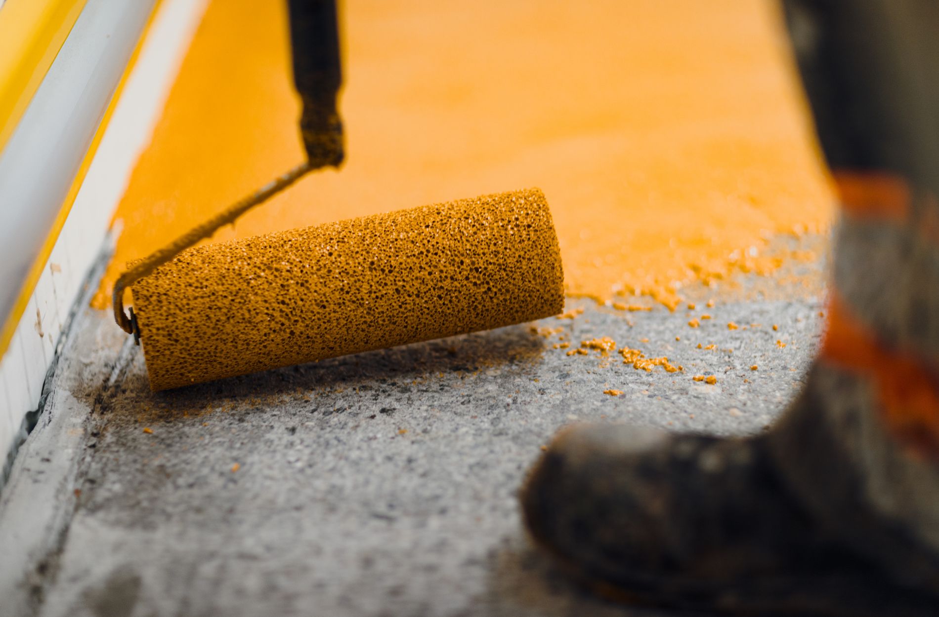 concrete floor painting